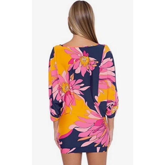 💕TRINA TURK💕 Breeze Dress ~ Multi-Color Floral Print Small S NWT - Picture 7 of 15